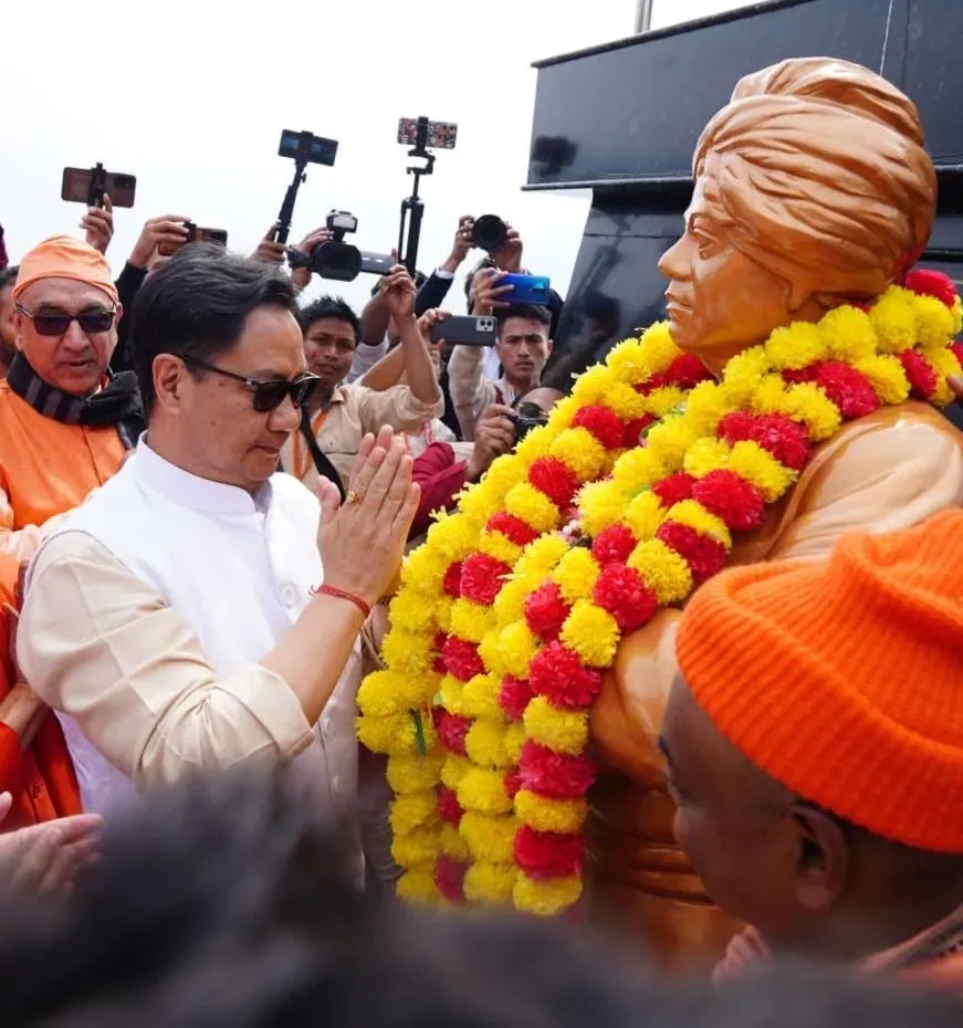 Rijiju Pays Tribute to Swami Vivekananda on Nirvana Diwas