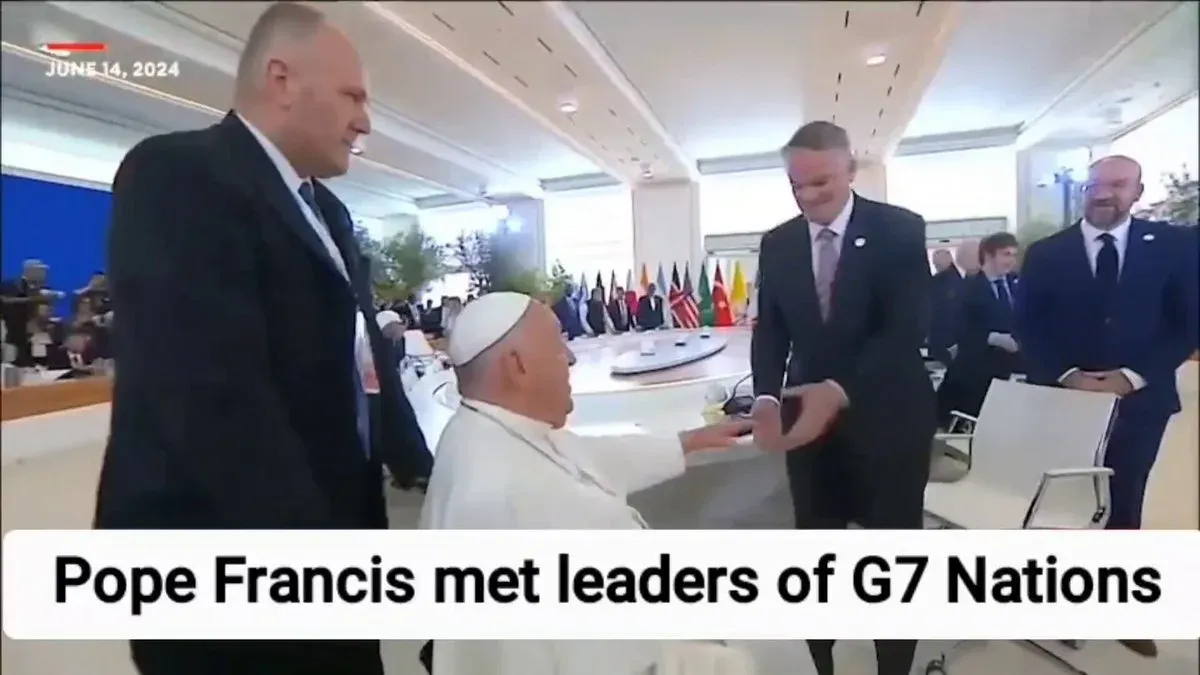 Rijiju shares clip of PM Modi inviting Pope Francis to India at G7