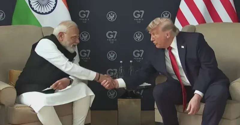 Rijiju Shares Live Feed of PM Modi-Trump Bilateral Meet