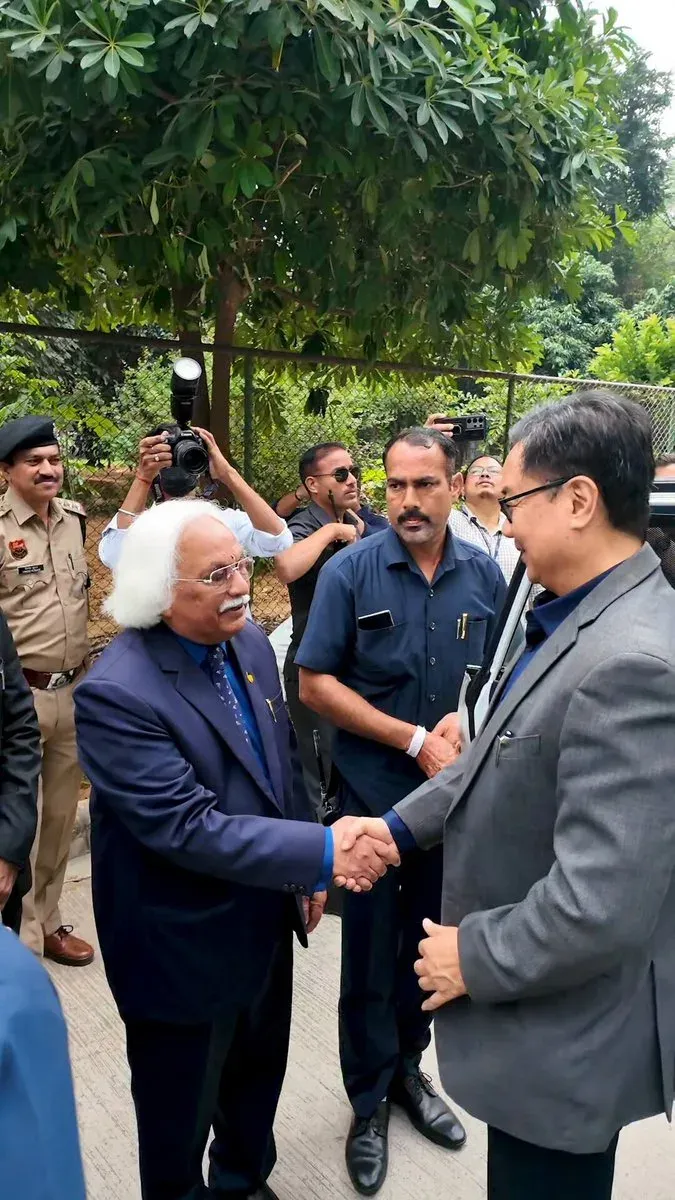 Rijiju visits Amity Haryana for 8th Moot Court Competition