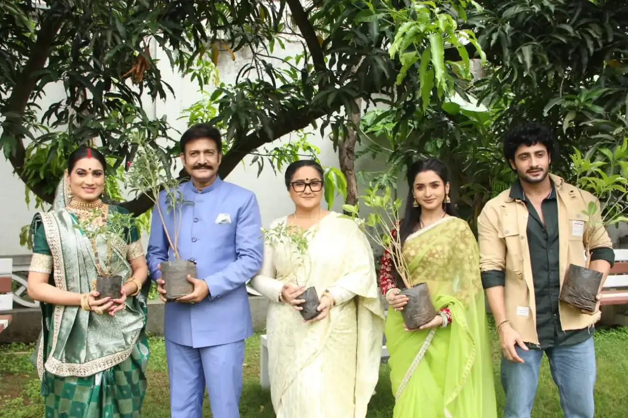 Did the Cast of 'Rishto Se Bandhi Gauri' Celebrate World Environment Day with Tree Planting?