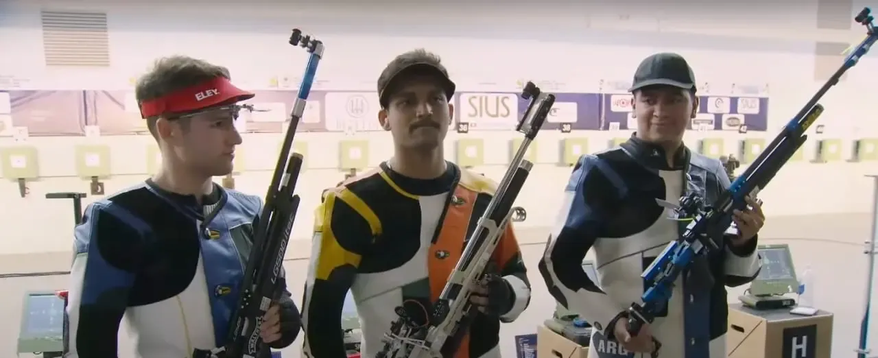Rudrankksh Clinches Gold in 10m Air Rifle at ISSF World Cup