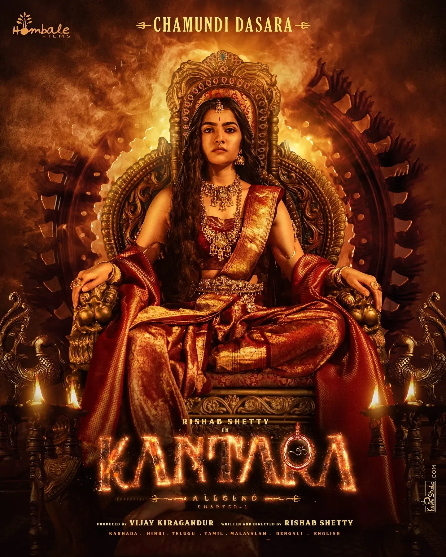How did Rukmini Vasanth prepare for her 'Warrior Princess' role in 'Kantara Chapter 1'?
