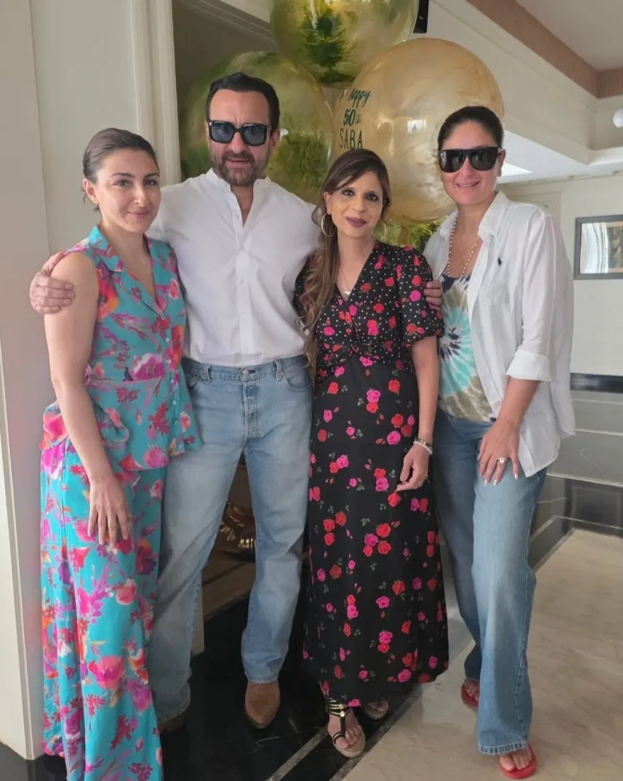 Saba Pataudi turns 50, gets emotional over Inaaya and Jeh's handwritten notes