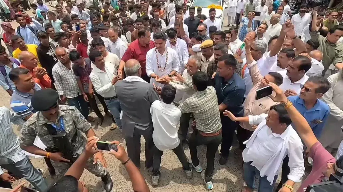 Sachin Pilot Arrives in Kushalgarh, Banswara