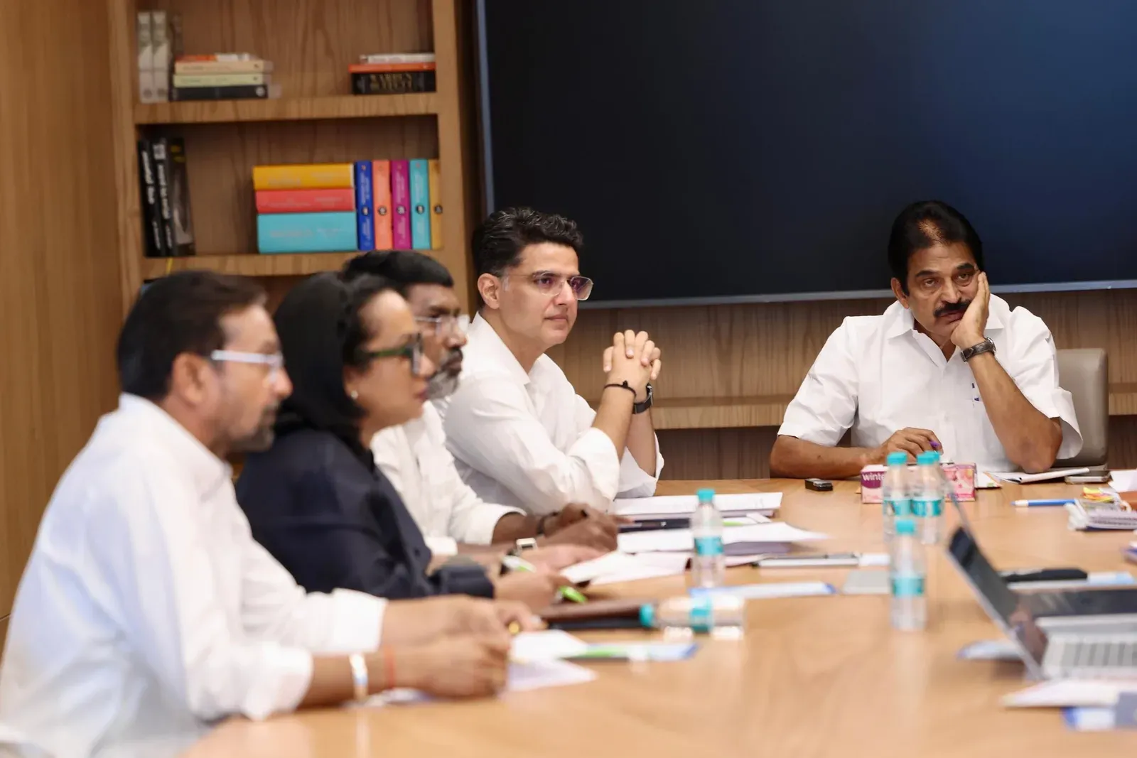 Sachin Pilot Chairs Chhattisgarh Congress Meet With Venugopal