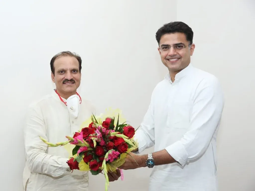 Sachin Pilot Congratulates Neeraj Dangi on Rajya Sabha Re-election