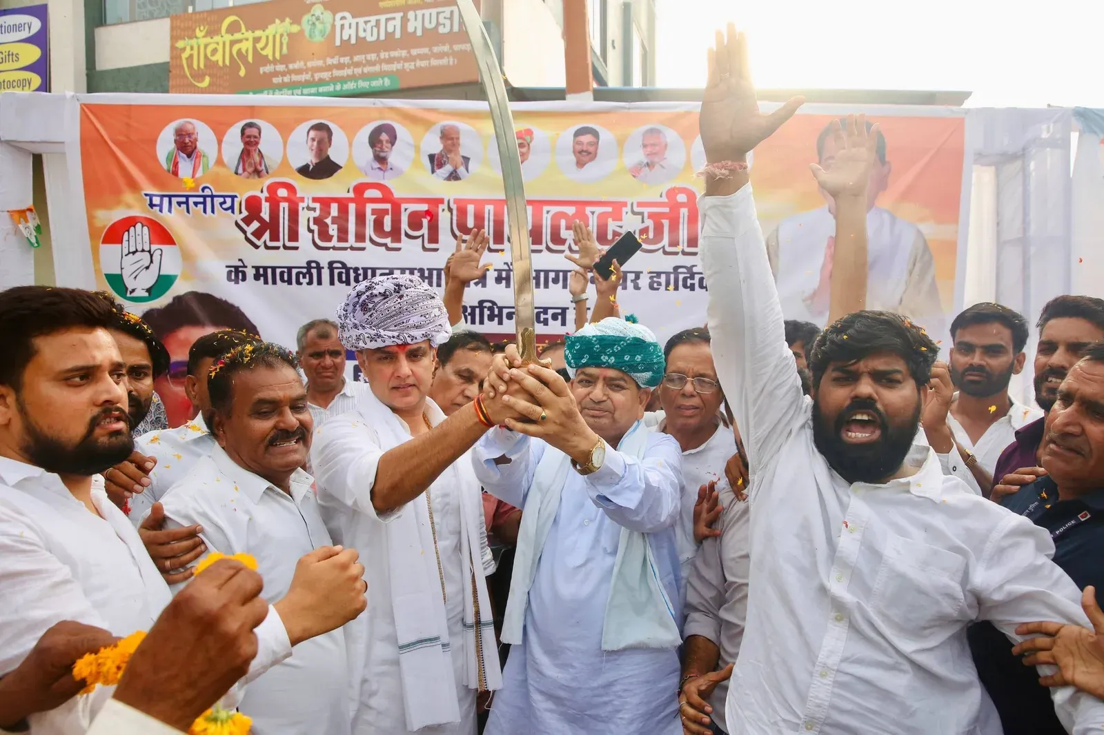 Sachin Pilot Holds Samvad Outreach in Mavli Constituency