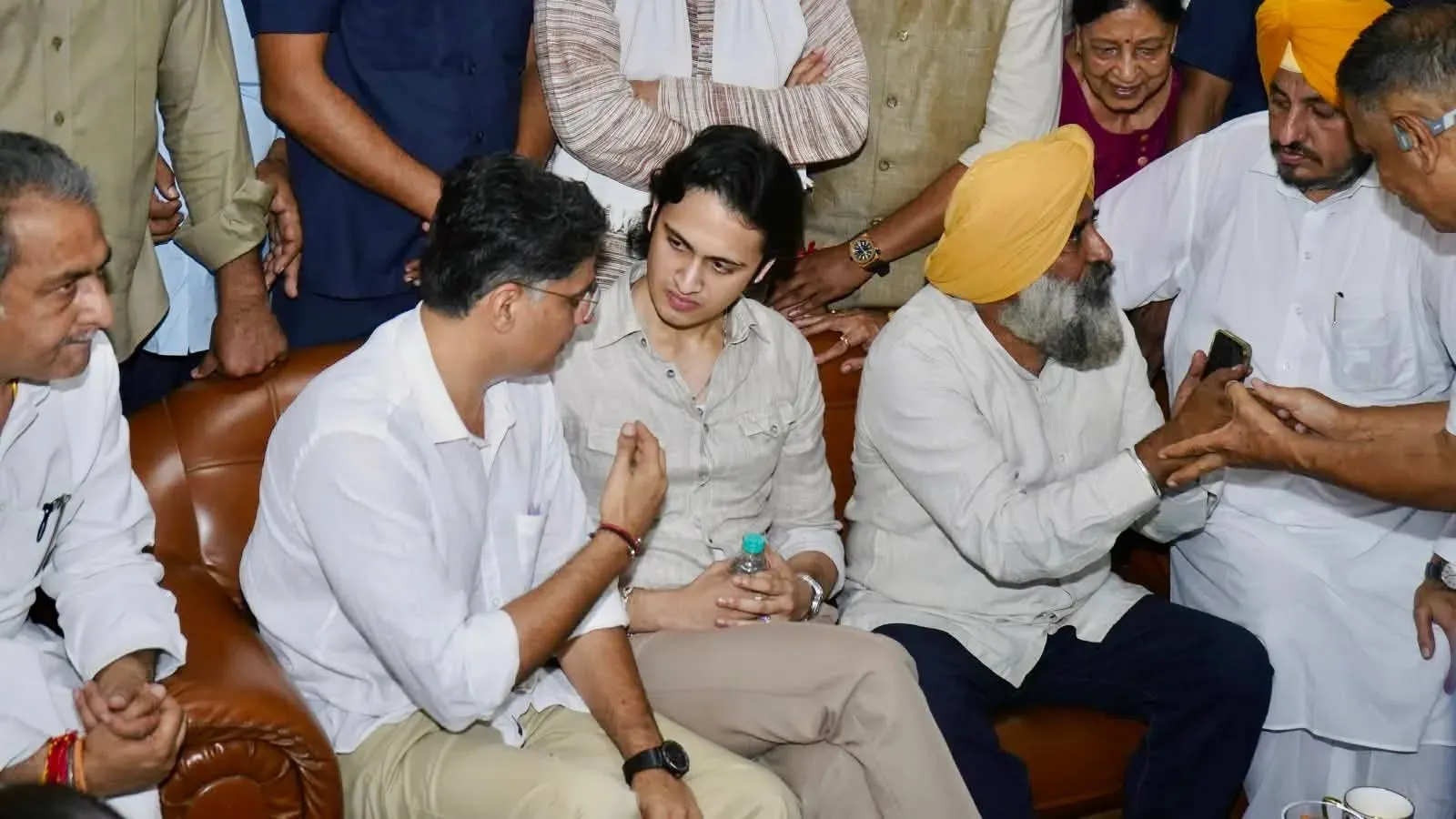 Sachin Pilot Meets Family of Moga Trader Killed in Daylight Robbery