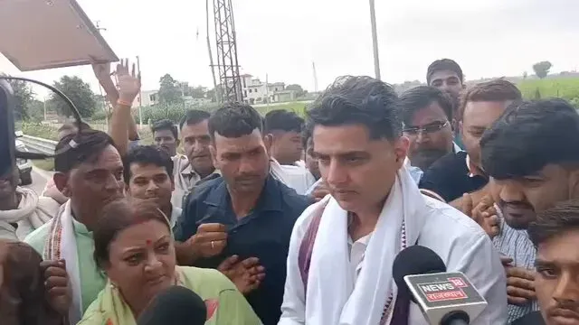 Sachin Pilot Speaks to Press En Route to Jaipur