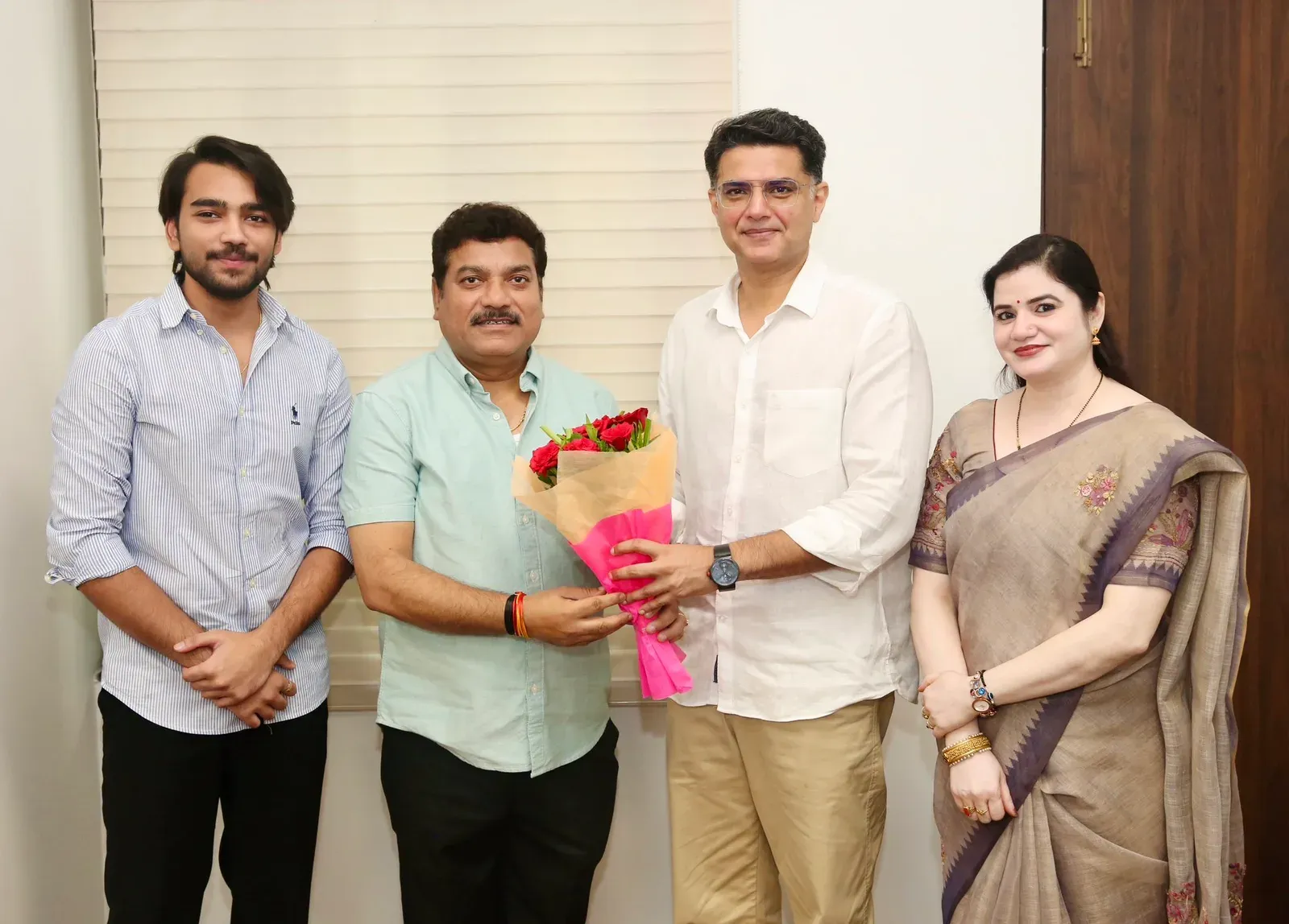 Sachin Pilot Wishes Former Chakshu MLA Ved Prakash Solanki on Birthday