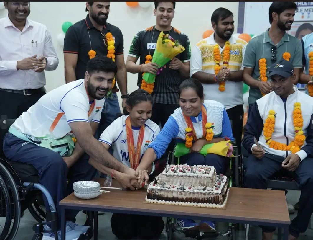 SAI Gandhinagar felicitates Asian Para Games 2026 medallists, 16 medals from NCOE