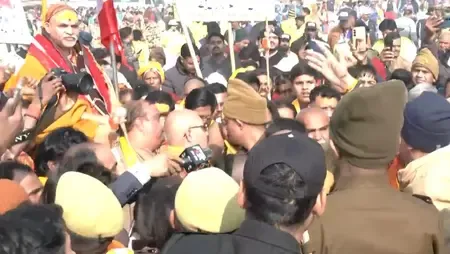 Did Saints Face Assault While Attempting to Bathe at Sangam?