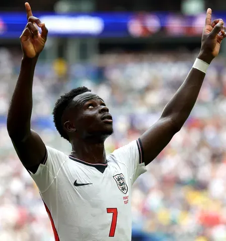 Bukayo Saka hat-trick puts him in England's World Cup elite alongside Lineker, Kane