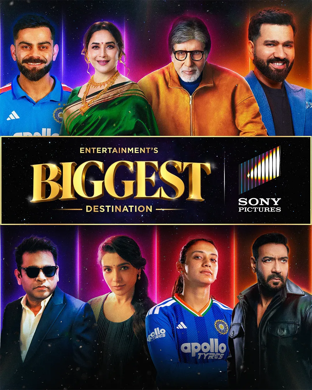 Sony's festive 2025 slate: Samantha, Ajay Devgn, Rohit Sharma headline big lineup