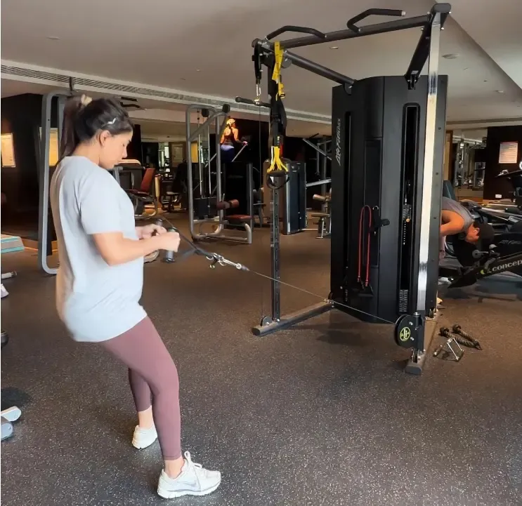 Samantha Ruth Prabhu does seated cable rows in third trimester: 'Please don't make me get up'
