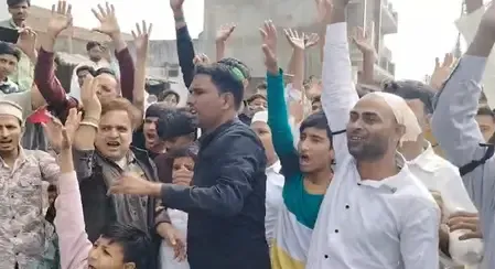 Sambhal: Shia Community Holds Mourning Eid Prayers for Khamenei