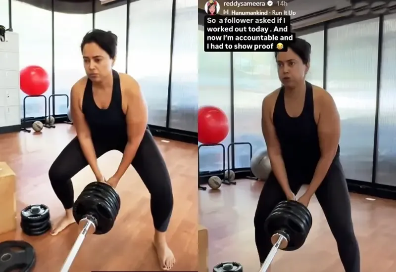 Sameera Reddy Discusses Myths Surrounding Weight Training