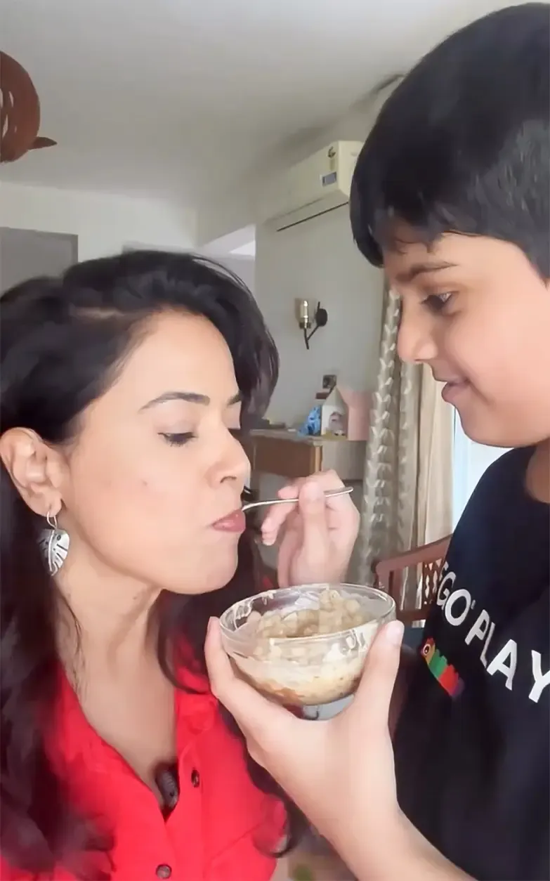 How Does Sameera Reddy Create Coconut Kheer for Her Son While Celebrating Life in Goa?