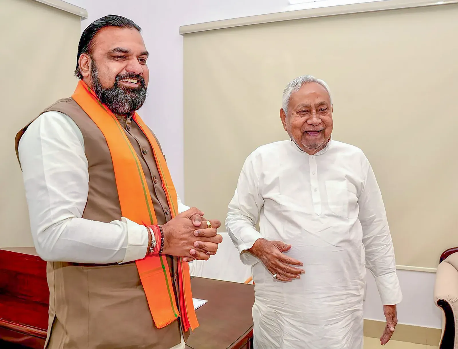 Samrat Choudhary meets Nitish Kumar in Patna over Bihar Council polls seat-sharing