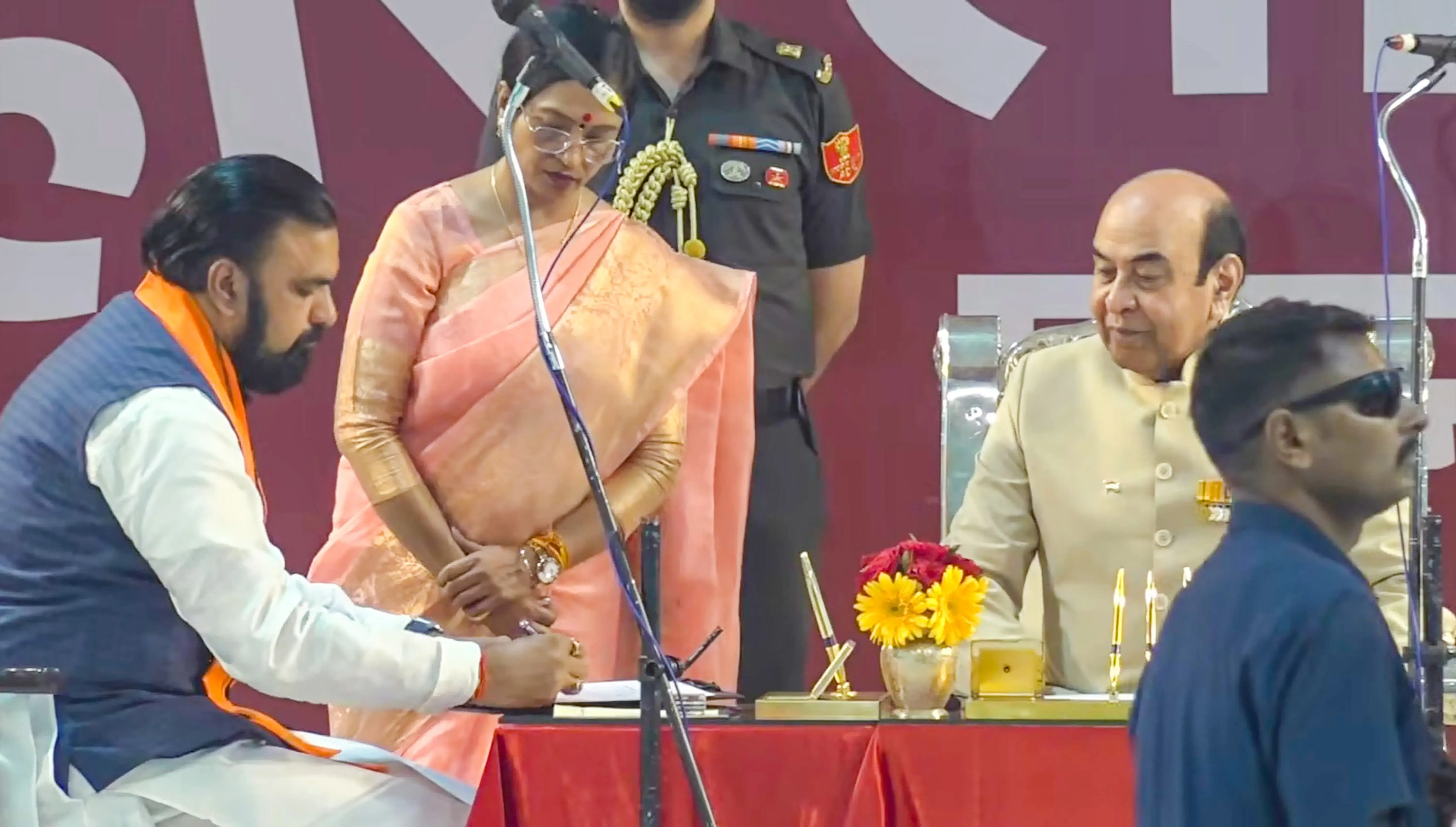 Historic Moment: Samrat Choudhary Sworn in as Bihar's First BJP Chief Minister