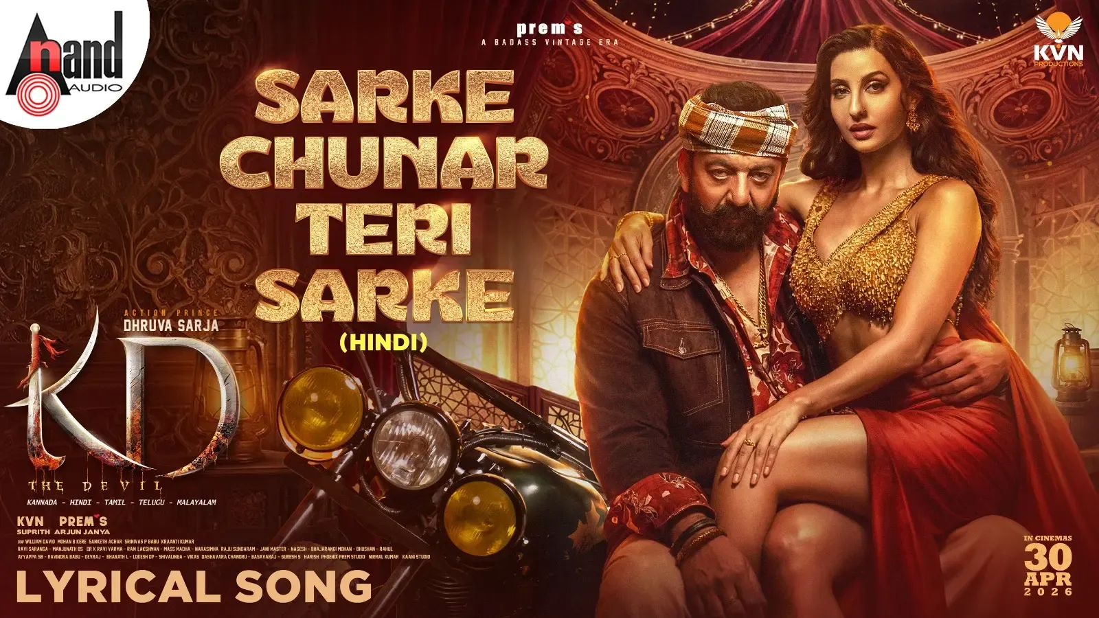 Sanjay Dutt and Nora Fatehi Team Up for Party Hit 'Sarke Chunar Teri Sarke'
