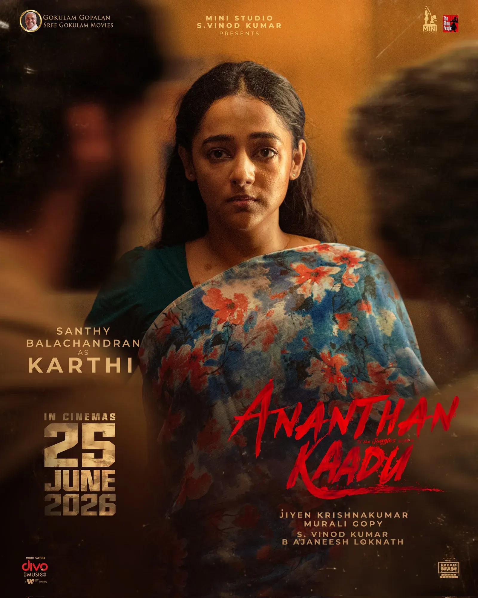 Santhy Balachandran plays Karthi in Arya's 'Ananthan Kaadu'