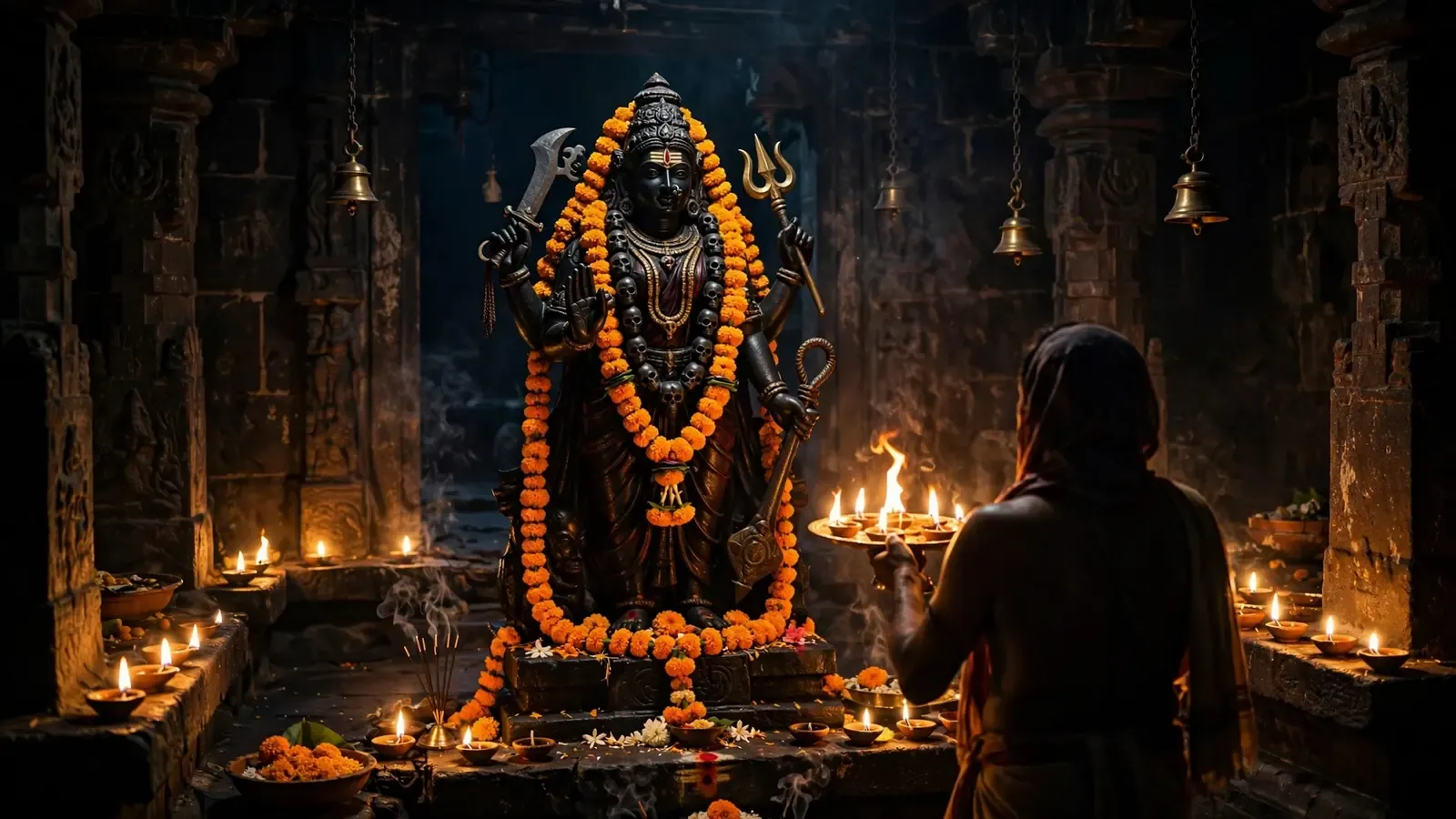 नवरात्र सप्तमी 2026: निशा पूजा में मध्यरात्रि को मां कालरात्रि की तांत्रिक साधना और बलि का महत्व