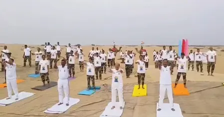 सरहद पर योग: अंतरराष्ट्रीय योग दिवस से पहले बीएसएफ जवानों ने दिया अनुशासन और संतुलन का संदेश
