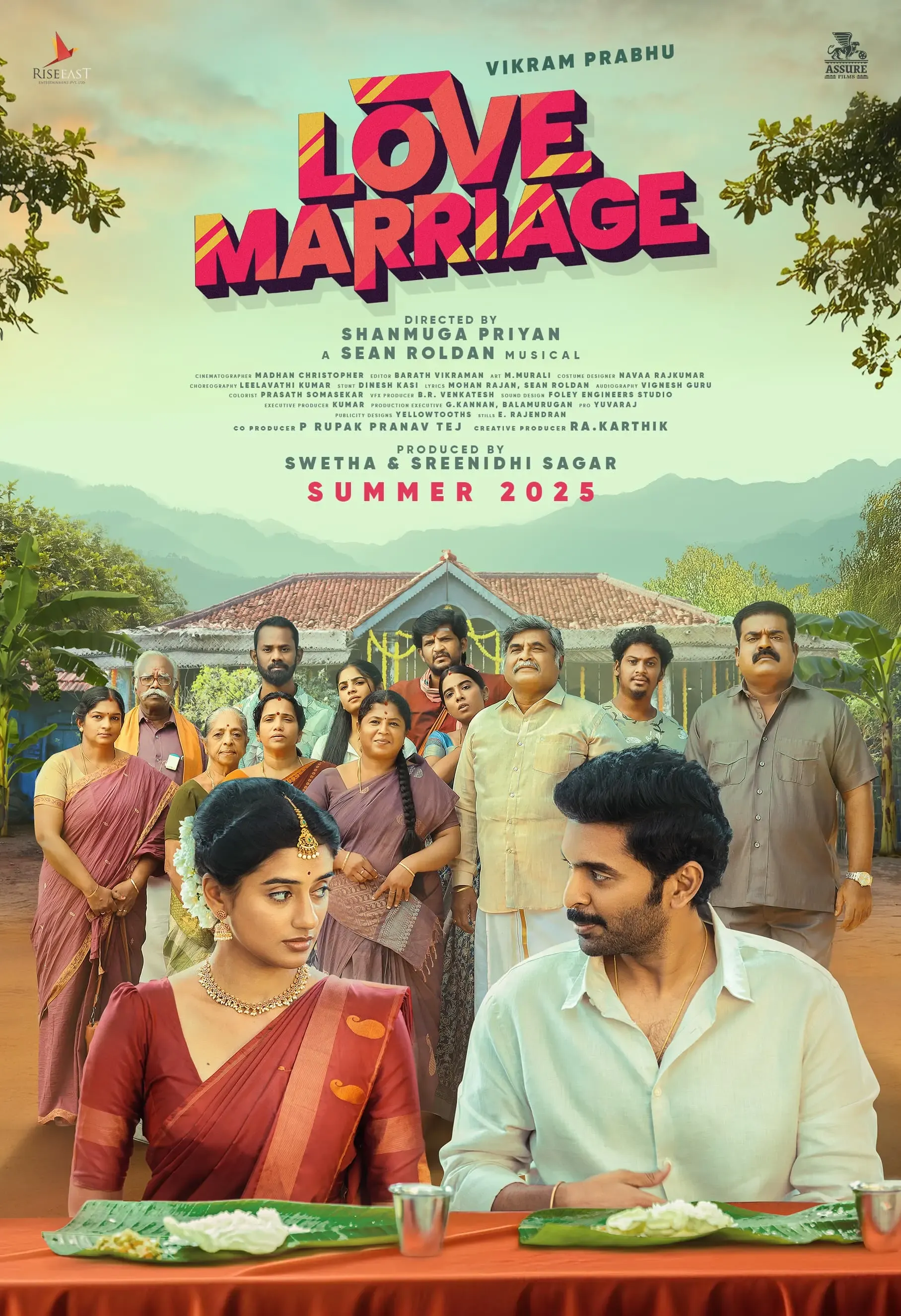 Sathyaraj Features in a Special Role in 'Love Marriage' Starring Vikram Prabhu