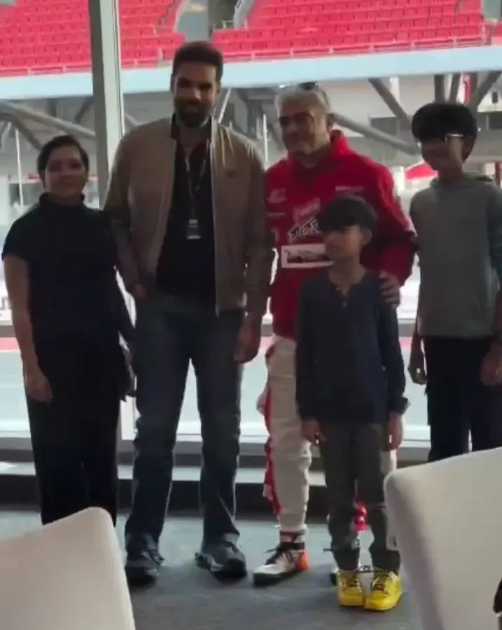 Did Sibi Sathyaraj Meet Ajith Kumar at Dubai Autodrome?