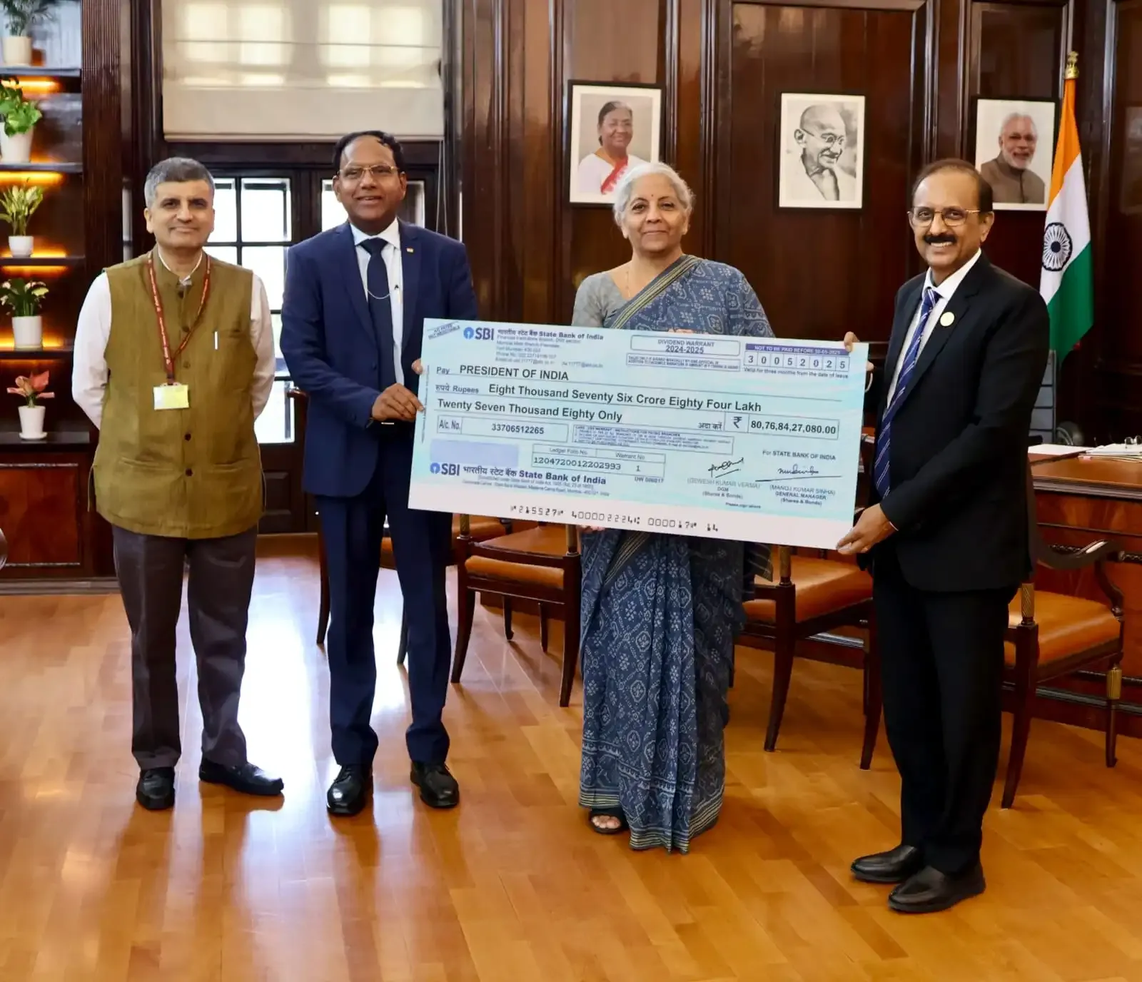 Did SBI Pay Rs 8,077 Crore as Dividend to the Government for FY 2024-25?