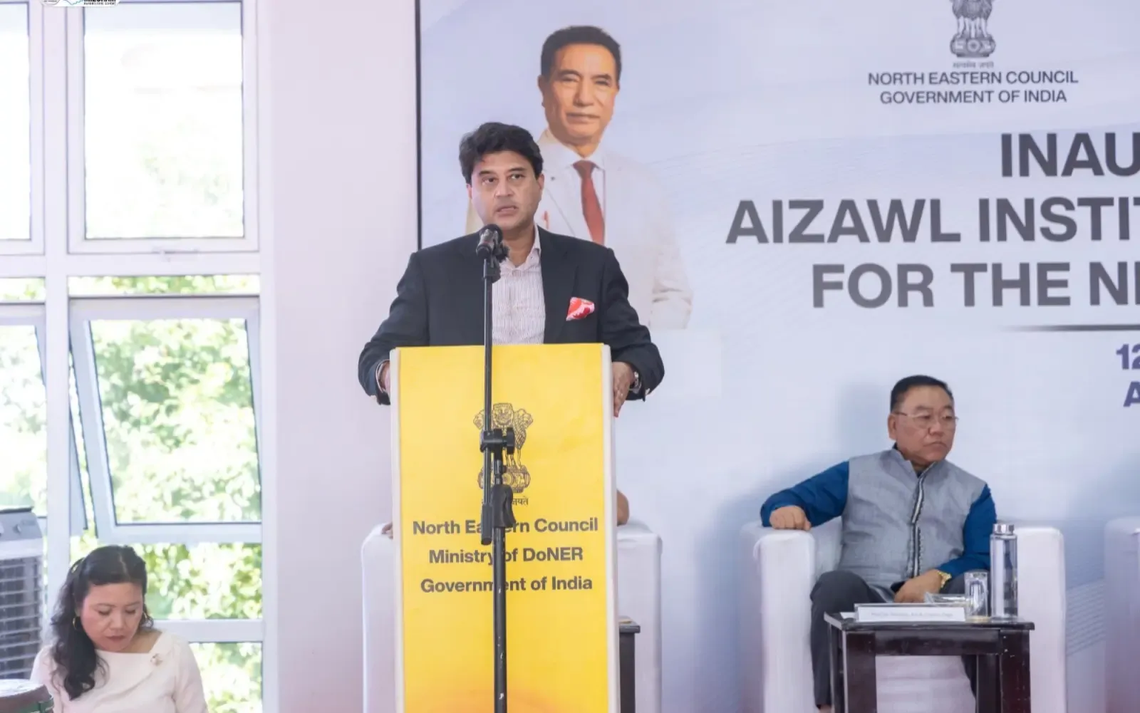 Scindia unveils ₹350 crore projects in Mizoram, opens arts and music institute