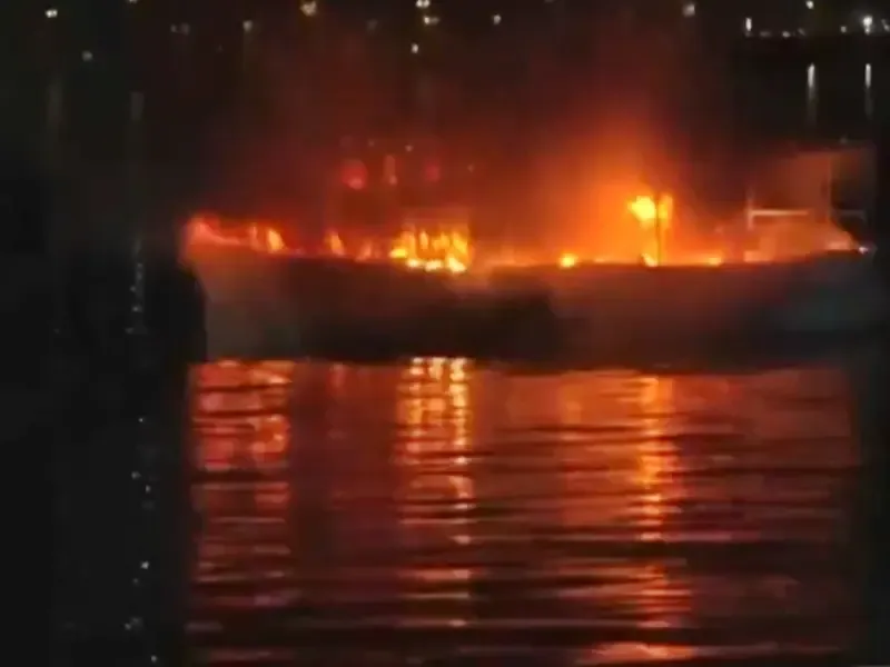 Search Continues for Missing Youth After Fire Incident on Hussain Sagar Lake