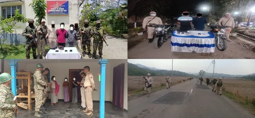 Manipur Security Forces Ramp Up Operations; 11 Insurgents Detained