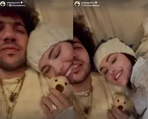Selena Gomez cozies up with Benny Blanco, flaunts engagement ring