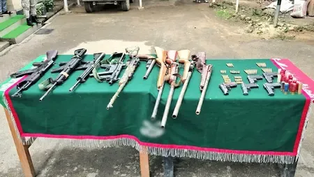 7 militants surrender in Nagaland; Arms cache seized in Manipur