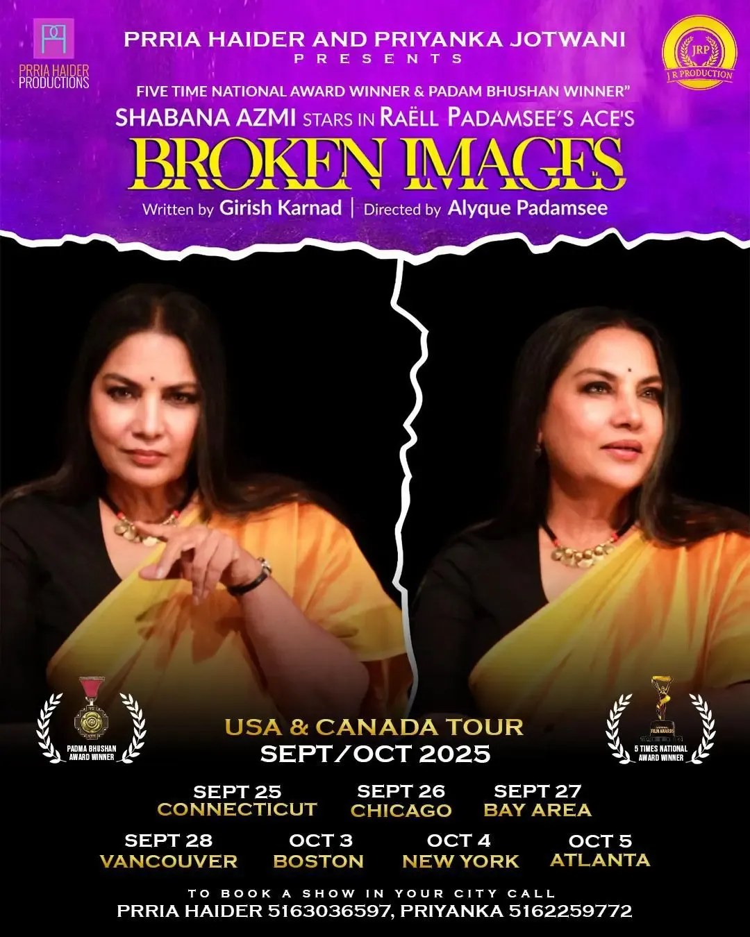 Is Shabana Azmi Set to Captivate North America with ‘Broken Images’?