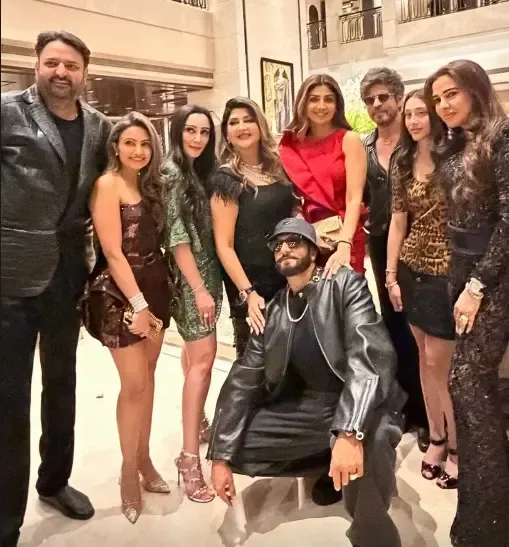 An Epic Night: Shah Rukh Khan and Ranveer Singh Unite at a Star-Studded Celebration