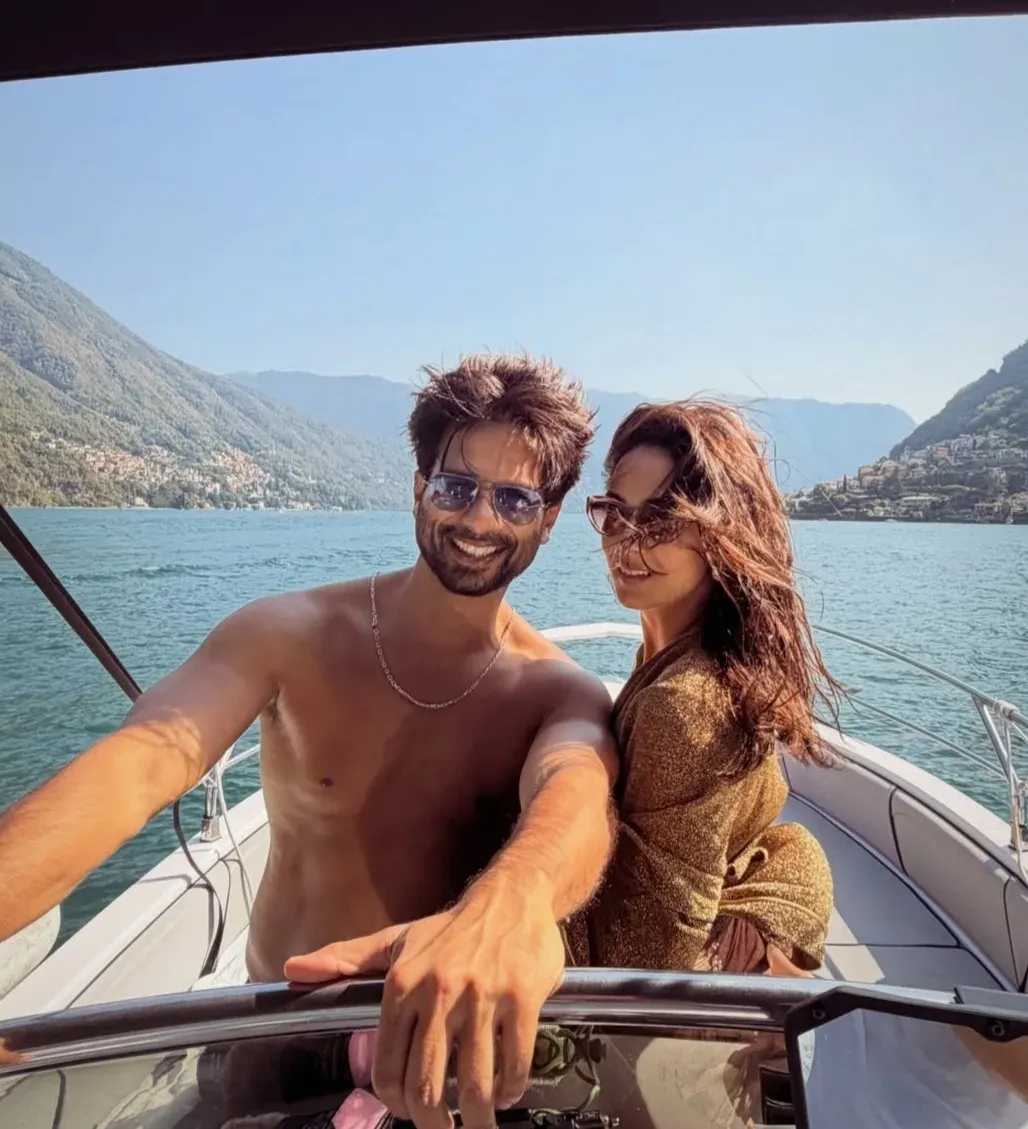 Shahid Kapoor's Lake Como getaway with Mira: shirtless, sunlit, La Dolce Vita