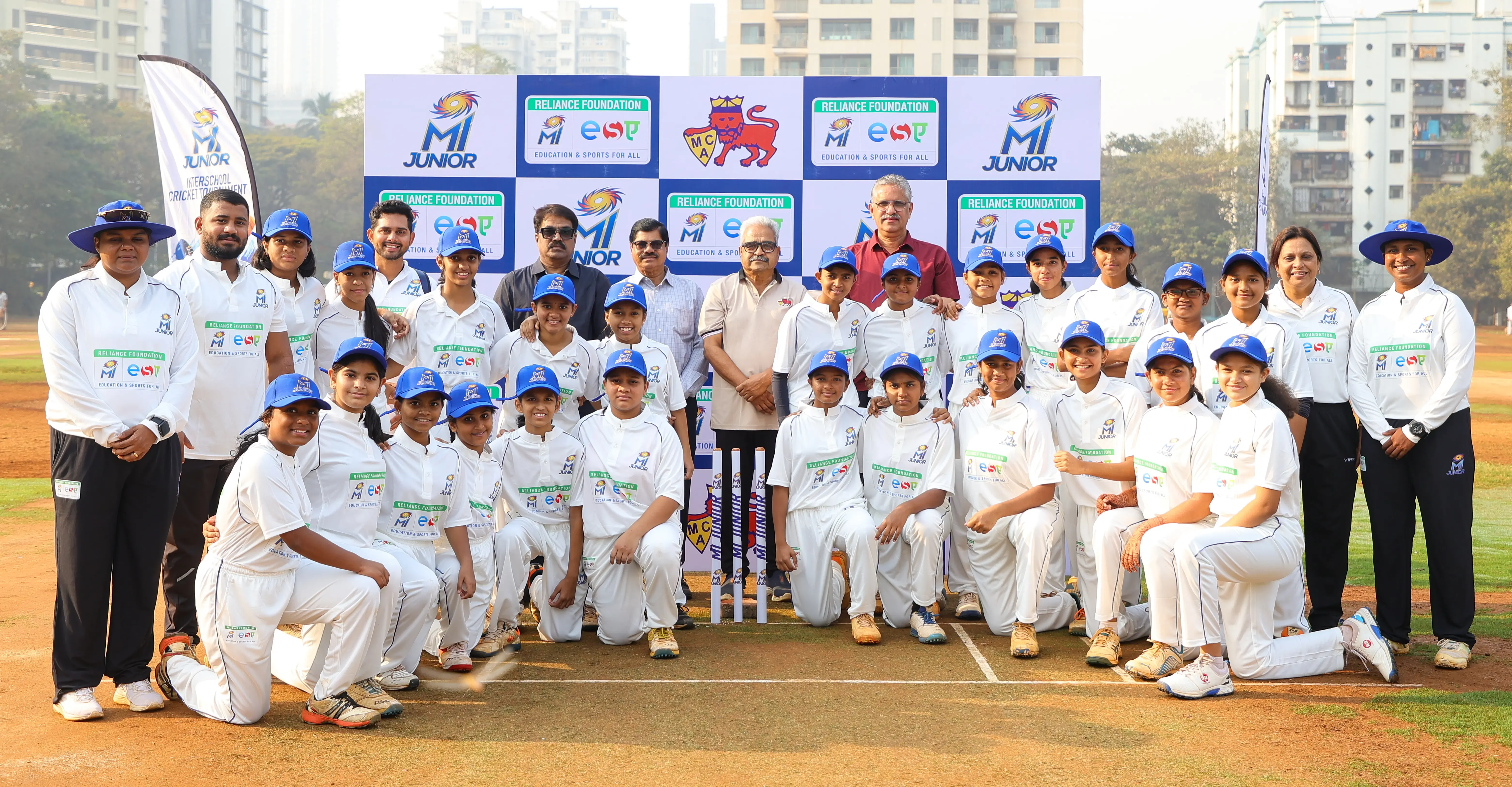 Shardashram Vidyamandir Shines on MI Junior Season 5 Opening Day