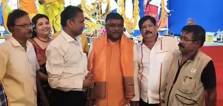 क्या शारदीय नवरात्रि पर रवि शंकर प्रसाद ने मां का दर्शन किया?