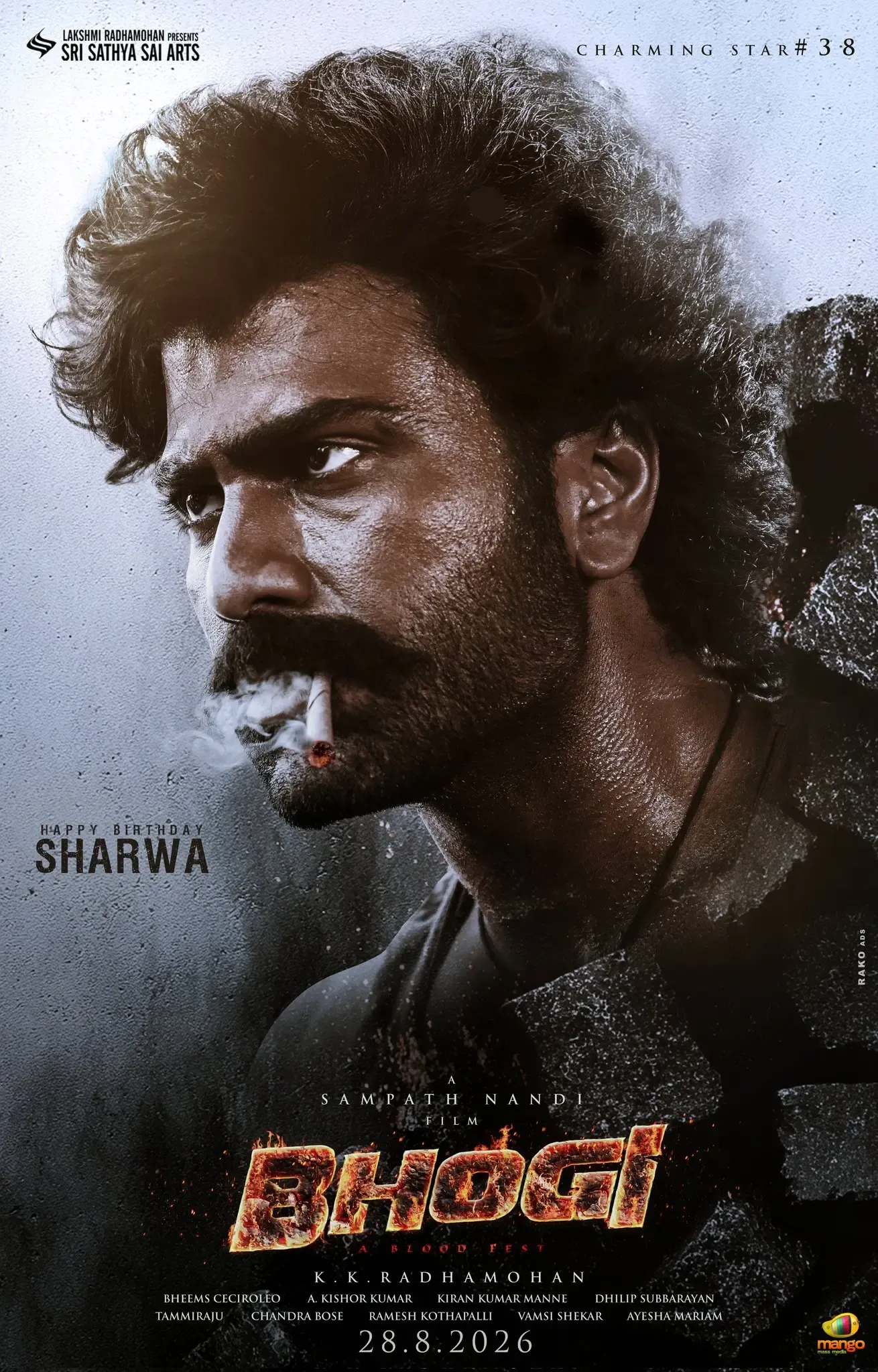 Sharwanand Unveils 'Ganga' in the Anticipated Film 'Bhogi'