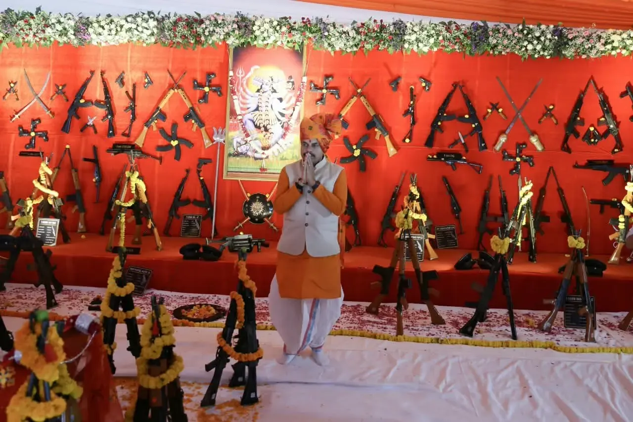 Vijayadashami 2026: MP CM Mohan Yadav leads Shastra Pujan at Indore Police Lines