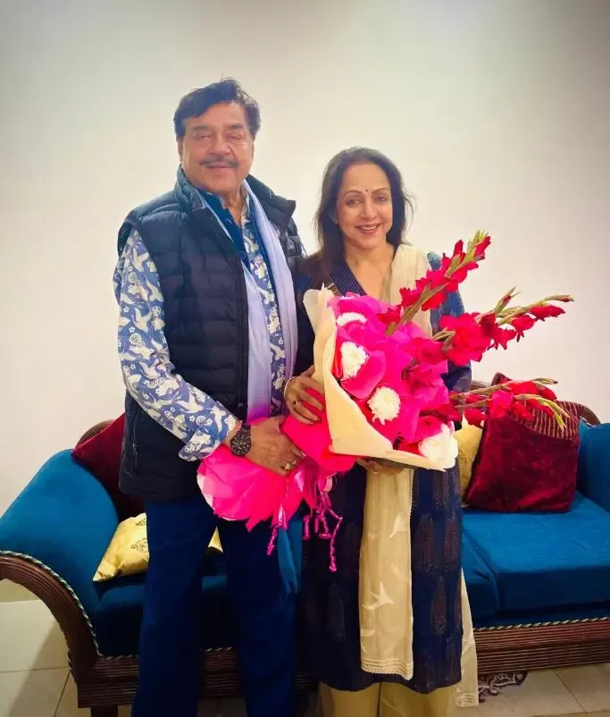 Did Shatrughan Sinha Celebrate Hema Malini’s New House in Delhi?