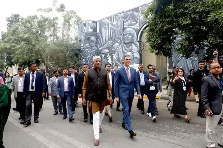 Did Shekhawat Join Spain’s President for Mural Dedication?