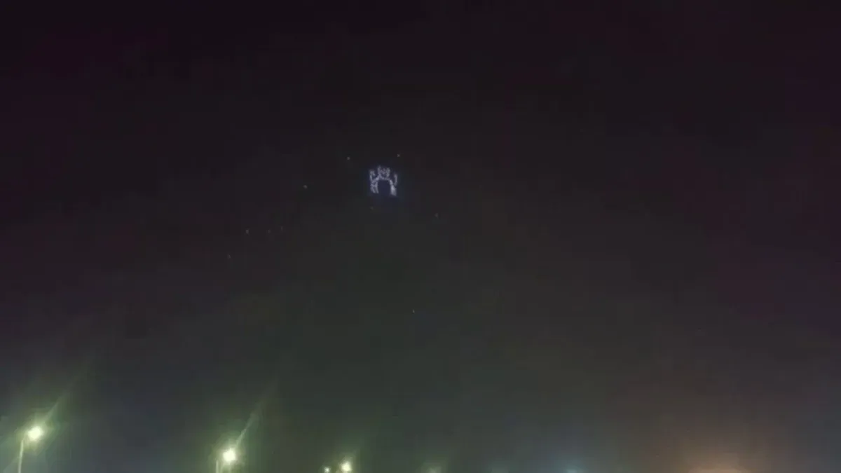 Shekhawat Hails Kolkata Drone Show Ahead of Yoga Day 2026