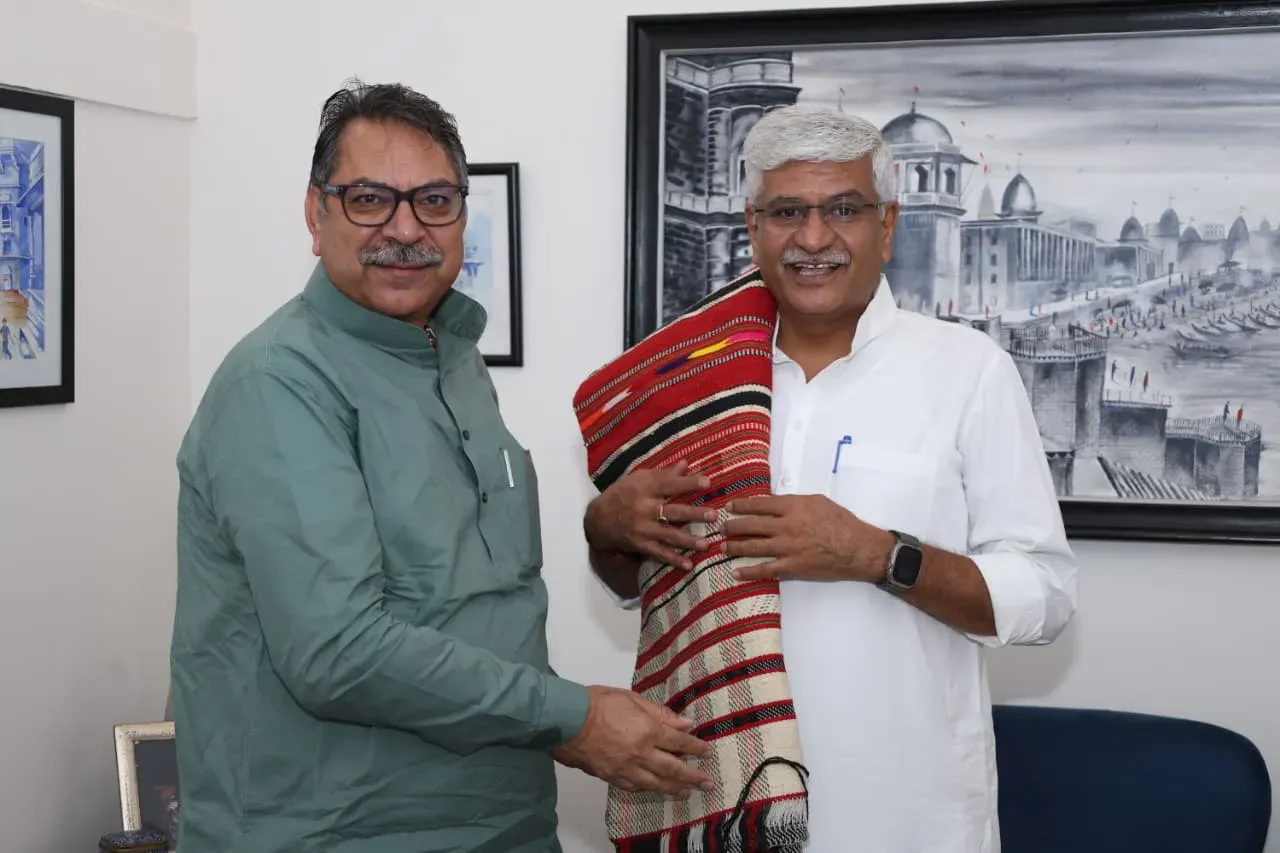 Shekhawat meets BJP's Haryana in-charge Dr. Satish Poonia in Delhi