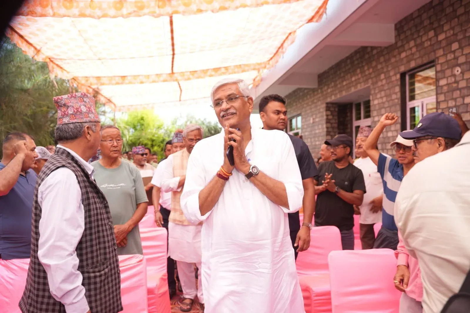 Shekhawat Meets Gorkha Community in Dehradun's Dharmpur