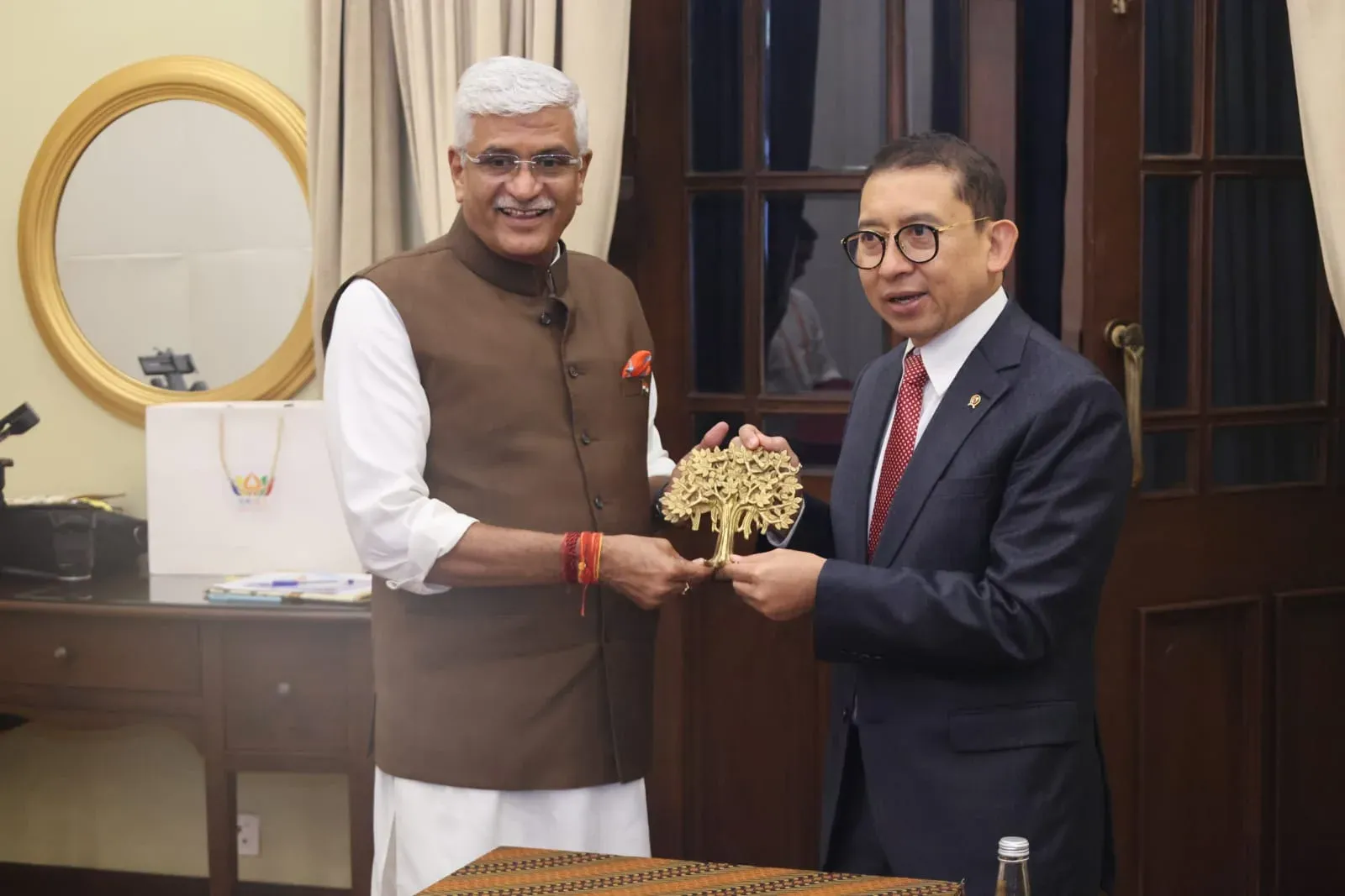Shekhawat meets Indonesia Culture Minister at BRICS Bhopal meet